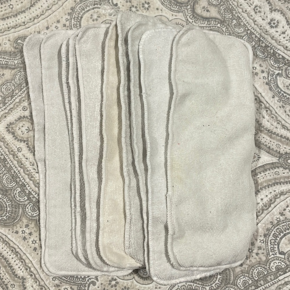 Bundle of 10 Microfiber Cloth Diaper Inserts